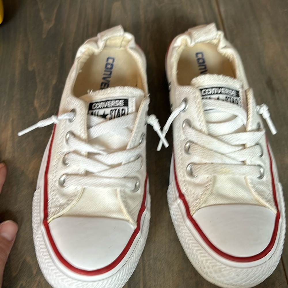 Size 5.5- Women’s Converse All Star Shoreline white shoes